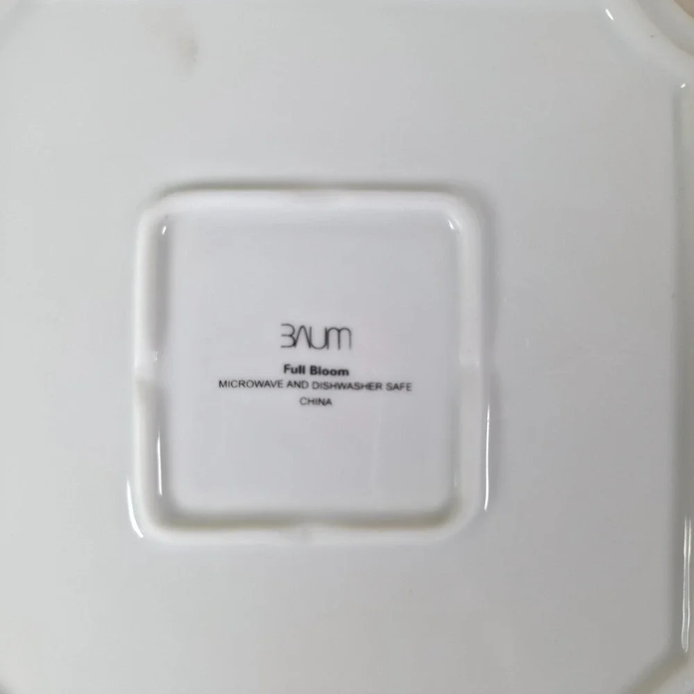 Baum Brothers Full Bloom Fine Porcelain Catchall Entryway Hallway Dish Boxed